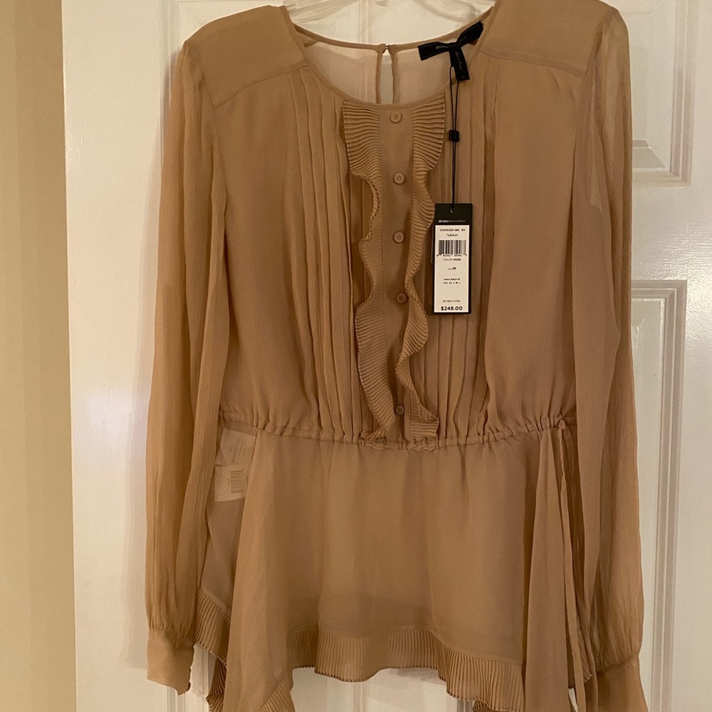 Brand new with tags BCBG MAXAZRIA Leola blouse.